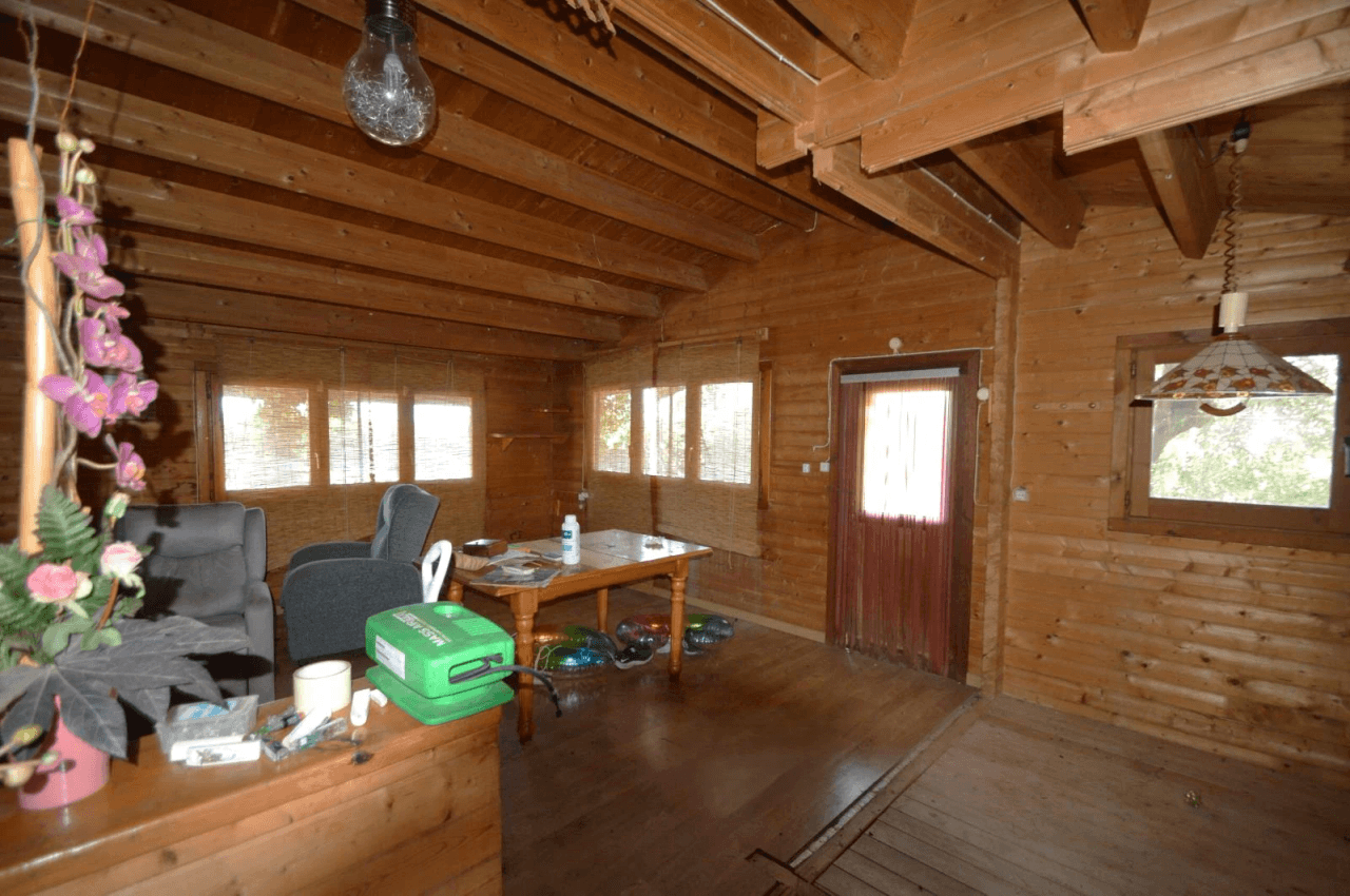 Chalet à Vinaròs, La Closa - 3 chambres, avec piscine, jardin et maison en bois