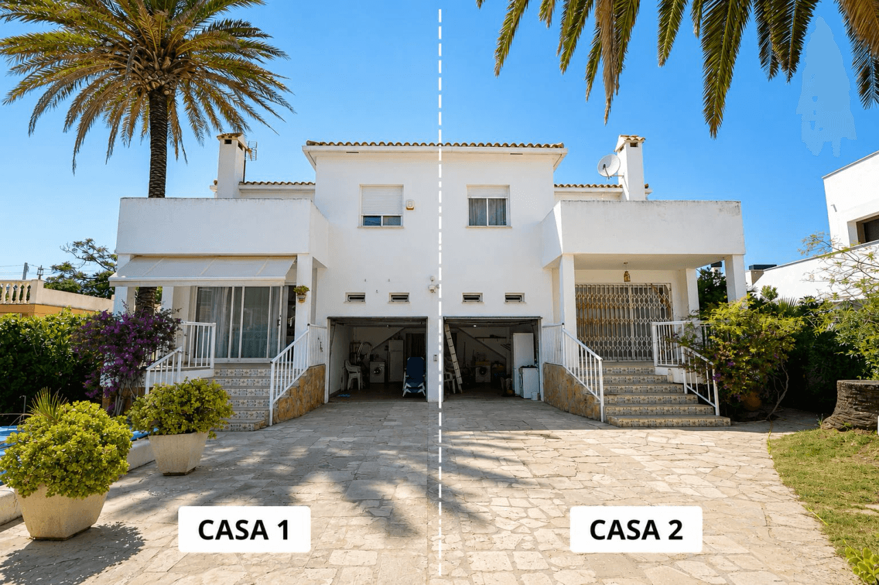 Dos chalets en venta en Vinaròs con piscina y barbacoa